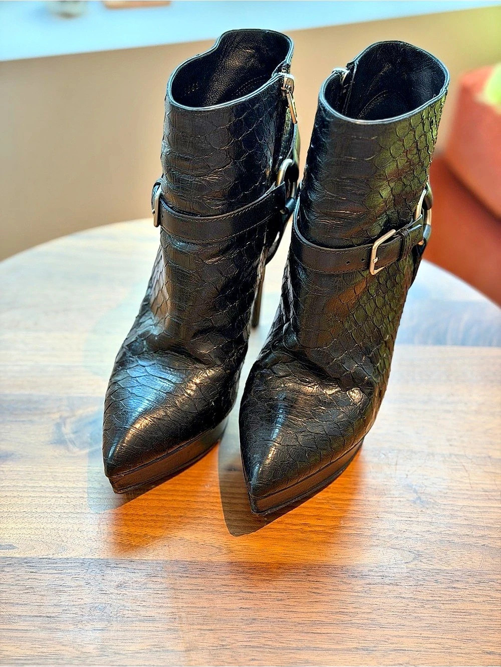 Saint Laurent Python Booties / EU 39 - Picture 2 of 10